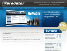 Tablet Screenshot of predatorcms.com